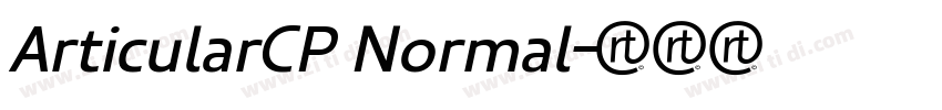 ArticularCP Normal字体转换